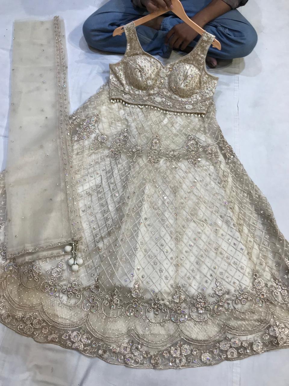 Ivory Luxe Lehnga