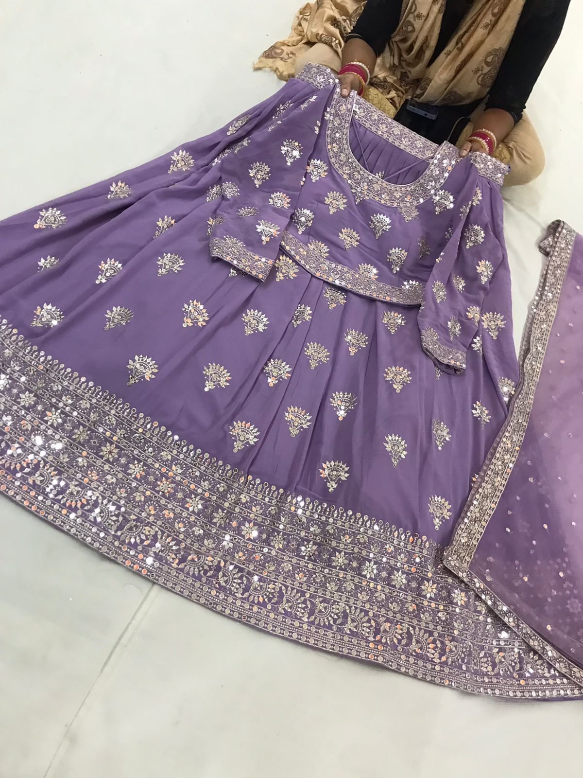 Lavender Blossom Lehnga