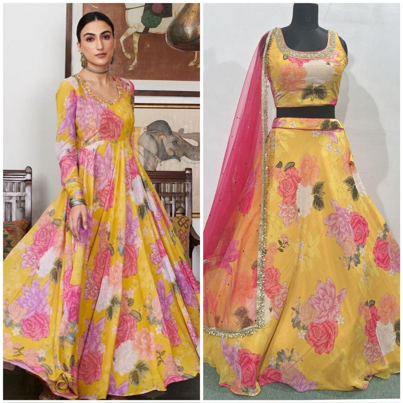 Sunshine Bloom Lehnga